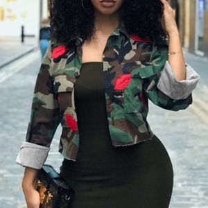 CUTE camouflage short jacket